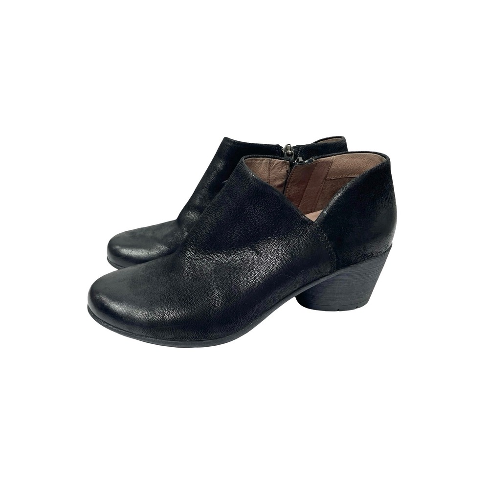 Dansko Raina Black Burnished leather ankle boots Size 36 black